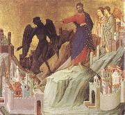 Duccio di Buoninsegna The Tempration of Christ on the Mountain oil painting